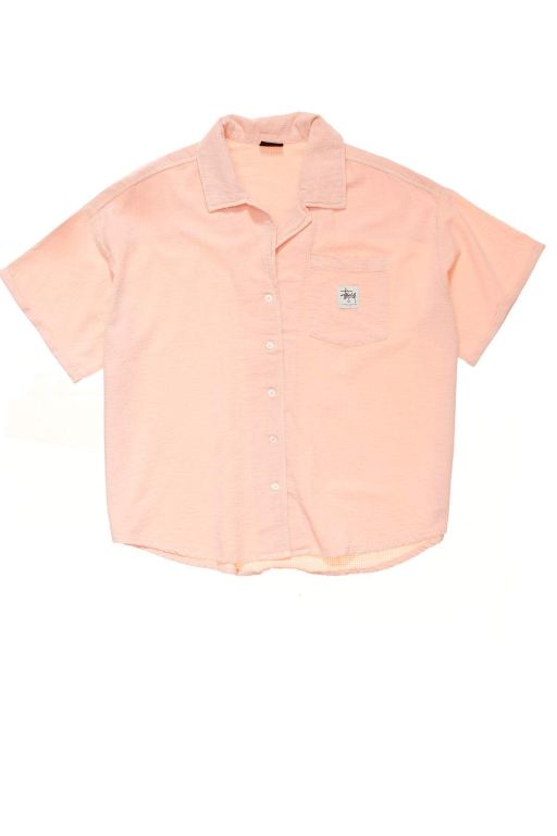 Stussy Womens Vermont OS Shirt Leisure Sets Orange - SDJYG4163